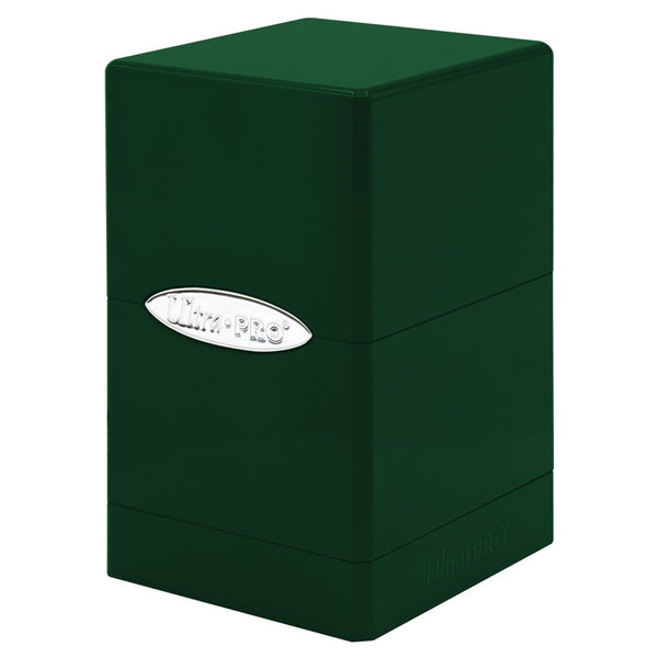 Ultra-PRO: Satin Tower Deck Box - Hi-Gloss: Emerald Green