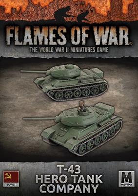Flames of War: WWII: Soviet (SBX72) - T-43 Hero Tank Company (x2)