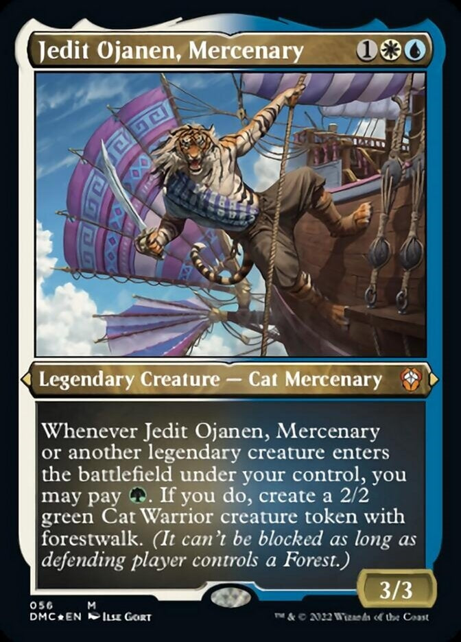 Jedit Ojanen, Mercenary [#056 Etched FOIL] (DMC-M)