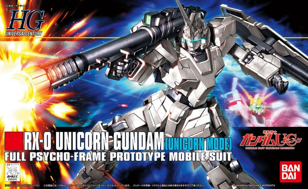 1/144 (HG-UC): Gundam Unicorn - #101 RX-0 Unicorn Gundam (Unicorn Mode) Full Psycho-Frame Prototype Mobile Suit