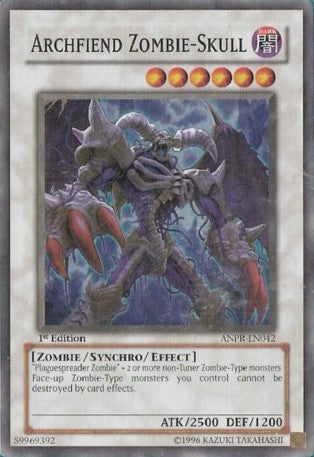 Archfiend Zombie-Skull (ANPR-EN042) Super Rare - Near Mint 1st Edition