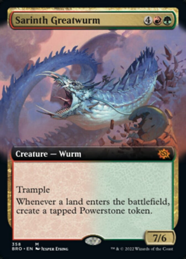 Sarinth Greatwurm [#358 Extended Art] (BRO-M)