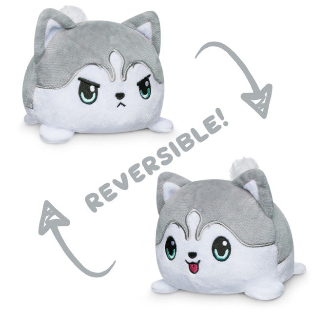 Reversible Mini Plush: Husky - Happy & Angry