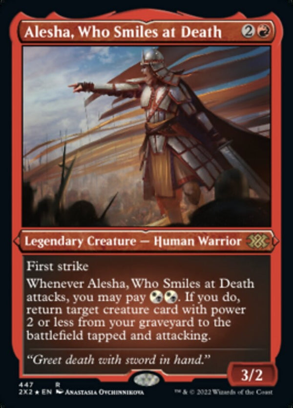 Alesha, Who Smiles at Death [#447 Etched Foil] (2X2-R)