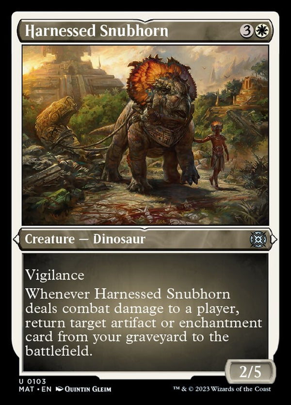 Harnessed Snubhorn [#0103 Etched Foil] (MAT-U)