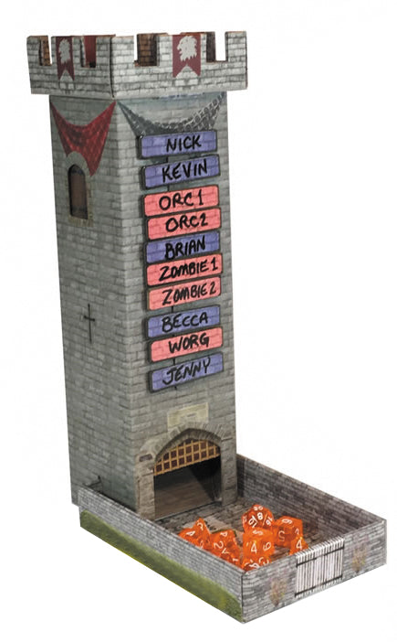 Castle Keep RPG: Dice Tower with Magnetic Turn Tracker