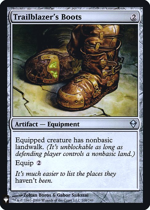 Trailblazer's Boots [Mystery Booster Retail Foils #114] (ZEN-U-FOIL)