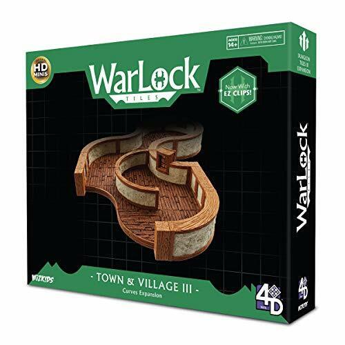 WizKids 4D Tiles: WarLock Tiles - Town & Village 3 - Curves