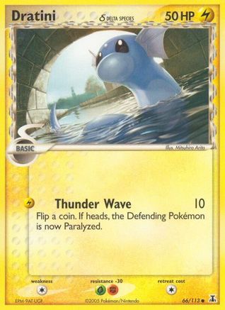 Dratini (DS 66/113) Common - Light Play Reverse Holofoil