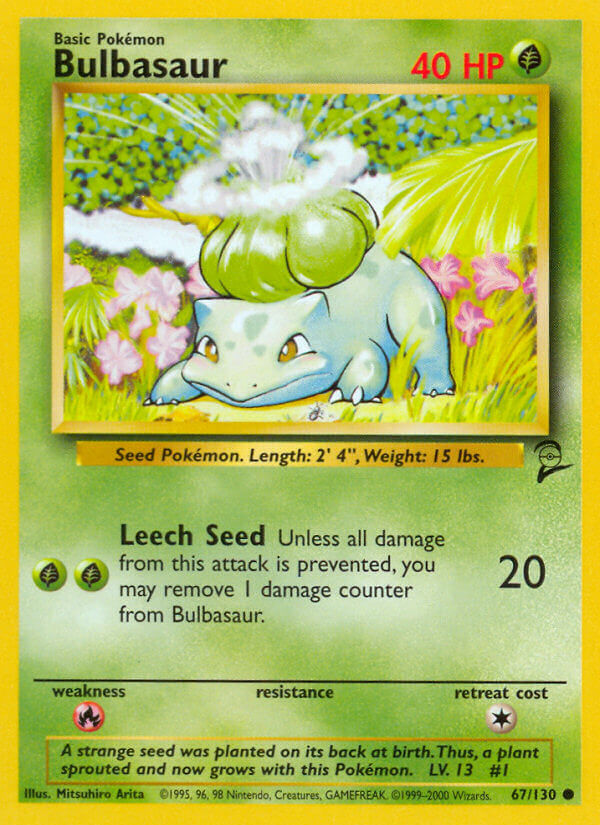 Bulbasaur - 067/130 (BS2) Common - Near Mint