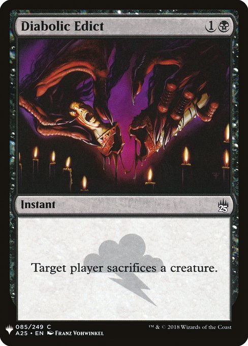 Diabolic Edict [Mystery Booster #0624] (A25-C)