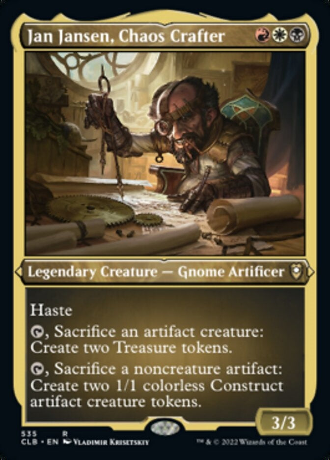 Jan Jansen, Chaos Crafter [#535 Etched Foil] (CLB-R)
