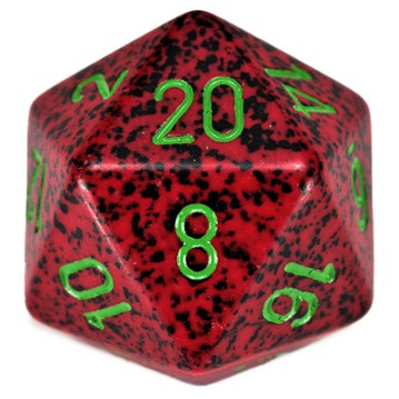 CHXXS2035: Speckled - 34mm D20 Strawberry