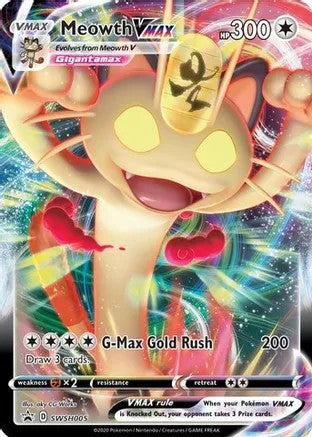 Meowth VMAX - SWSH005 (SWSH:PR) Promo - Near Mint Holofoil