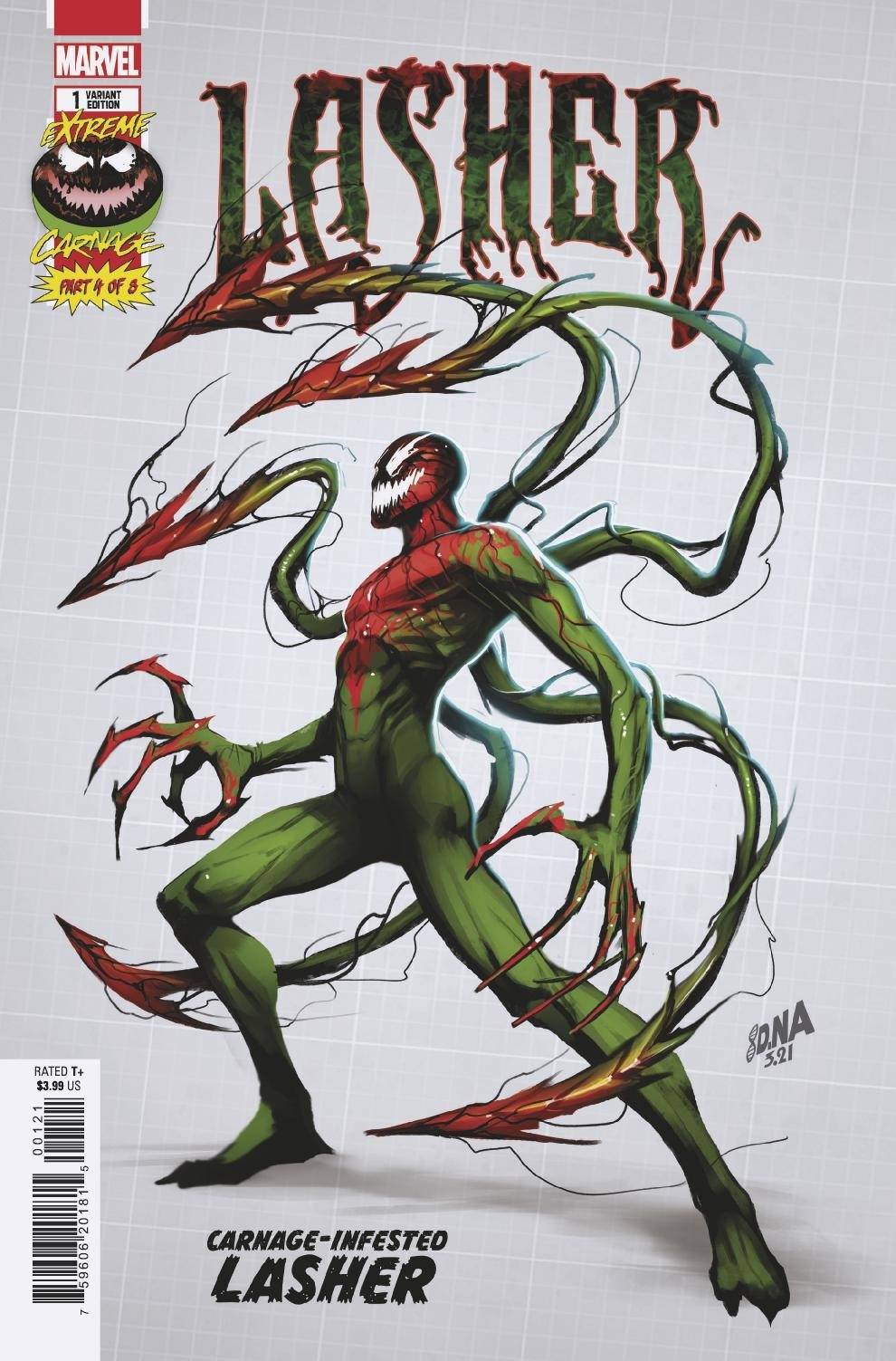 EXTREME CARNAGE LASHER #1 NAKAYAMA DESIGN VAR