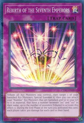 Reincarnation of the Seventh Emperors (CYAC-EN098) Super Rare - Near Mint 1st Edition