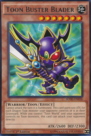 Toon Buster Blader (BOSH-EN038) Rare - Near Mint 1st Edition