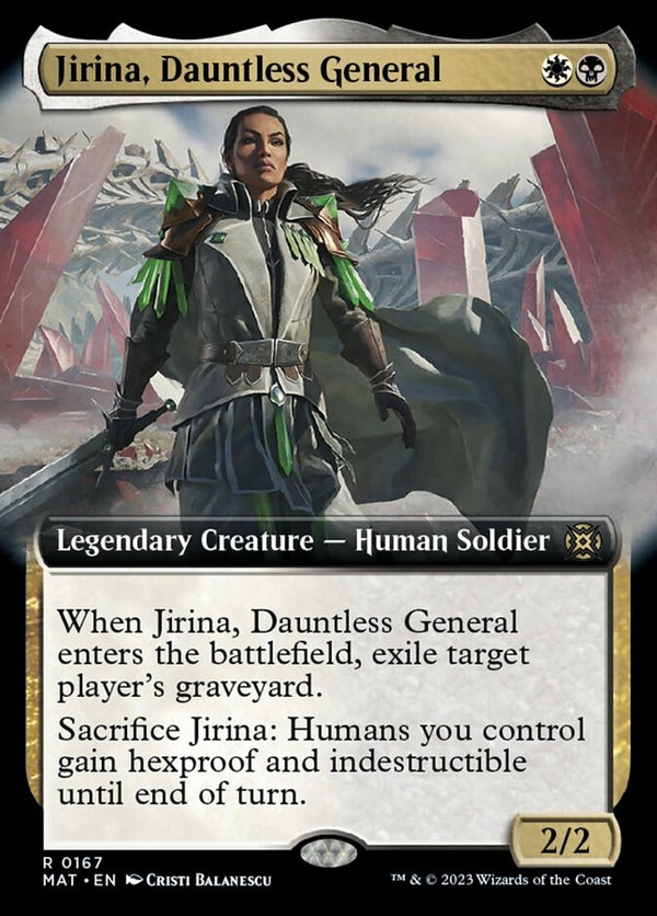 Jirina, Dauntless General [#0167 Extended Art] (MAT-R)