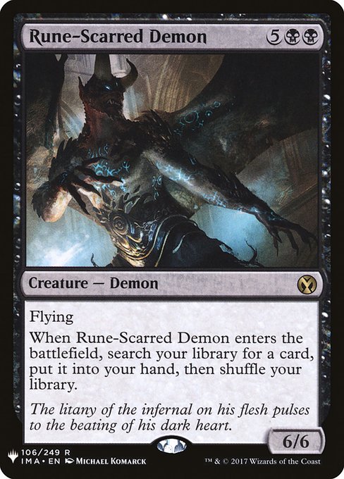 Rune-Scarred Demon [Mystery Booster