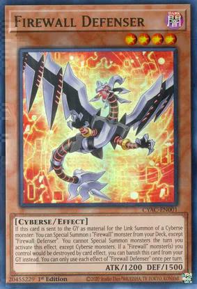 Firewall Defenser (CYAC-EN001) Ultra Rare - Near Mint 1st Edition