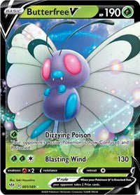 Butterfree V - 001/189 (SWSH03) Ultra Rare - Near Mint Holofoil