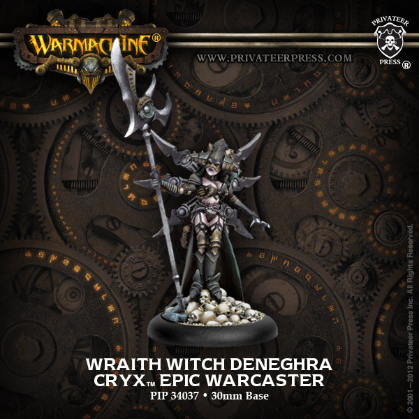 Warmachine: Cryx - Wraith Witch Deneghra, Epic Warcaster (Metal) (OOP May2016)