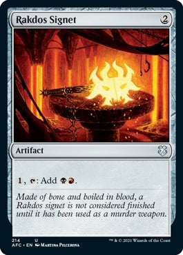 Rakdos Signet [#214] (AFC-C)