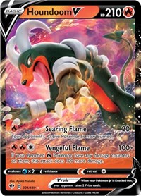 Houndoom V - 021/189 (SWSH03) Ultra Rare - Near Mint Holofoil