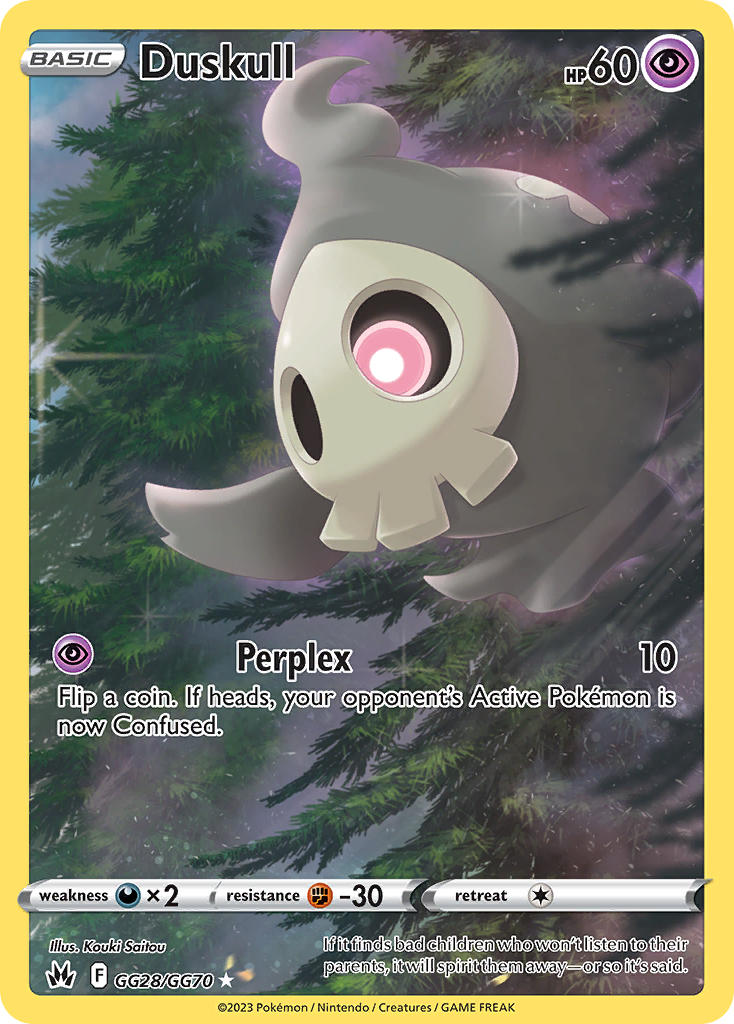 Duskull - GG28/GG70 (CRZ:GG) Holo Rare -  Near Mint Holofoil