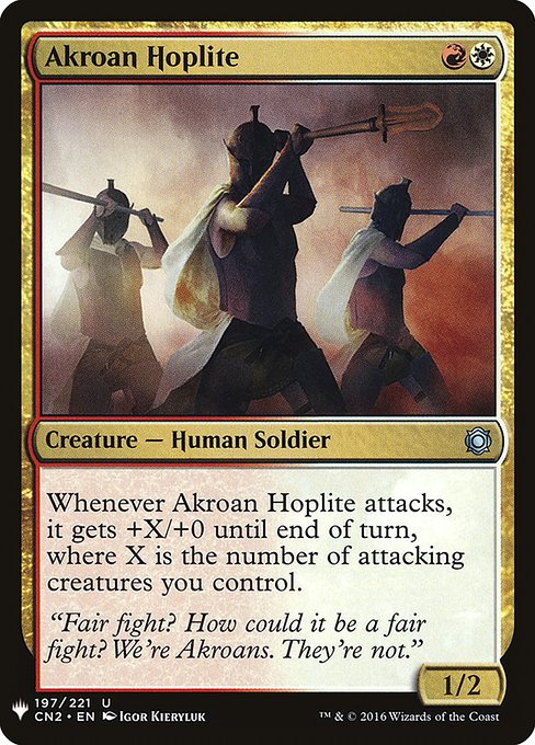 Akroan Hoplite [Mystery Booster #1386] (CN2-U)