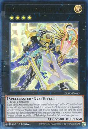 Tellarknight Constellar Caduceus (CYAC-EN045) Ultra Rare - Near Mint 1st Edition