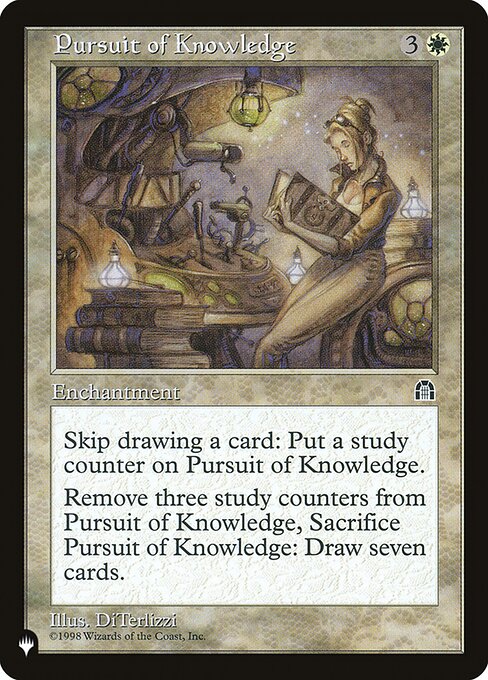 Pursuit of Knowledge (STH-R-LIST)