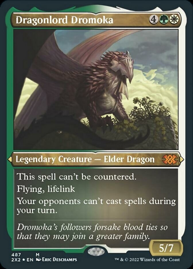 Dragonlord Dromoka [#487 Etched Foil] (2X2-M)