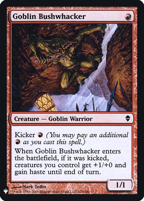 Goblin Bushwhacker [Mystery Booster Retail Foils #052] (ZEN-C-FOIL)