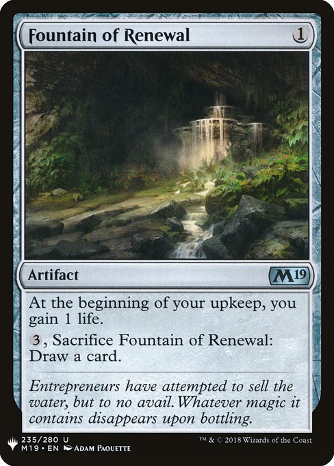 Fountain of Renewal [Mystery Booster #1586] (M19-U)