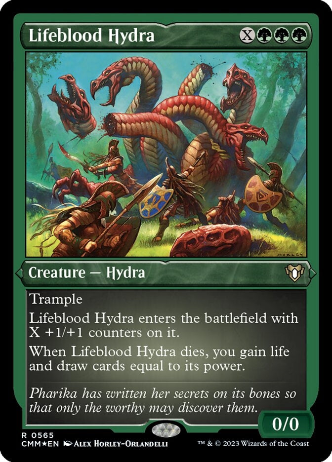 Lifeblood Hydra [#0565 Etched Foil] (CMM-R)