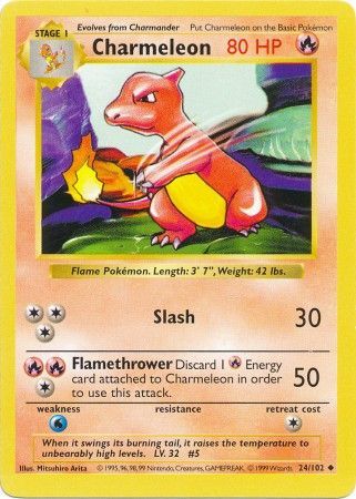 Charmeleon - 024/102 (BSS) Uncommon - Near Mint Unlimited