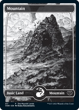 Mountain [#411 Full Art B&W] (VOW-C-PP)