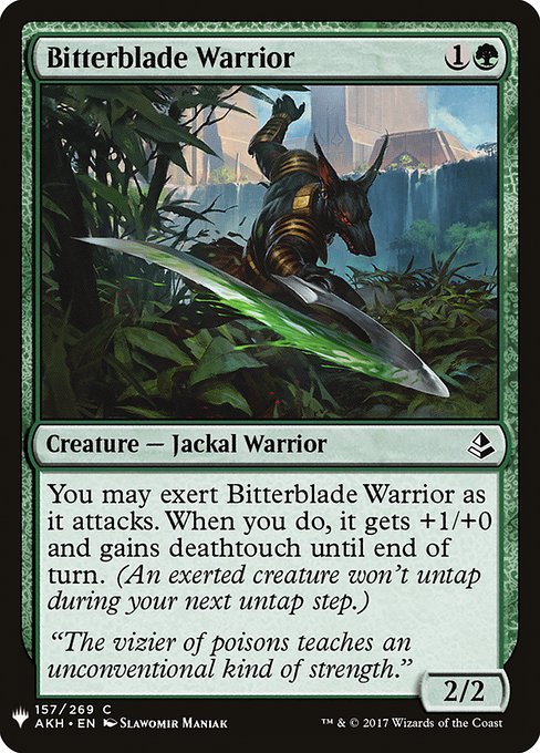 Bitterblade Warrior [Mystery Booster #1139] (AKH-C)
