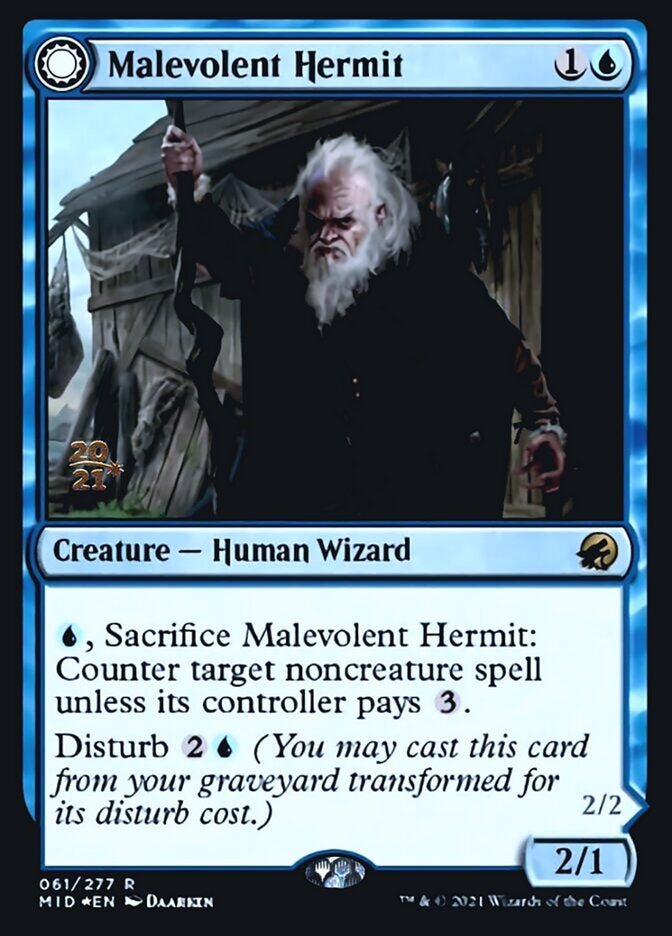 Malevolent Hermit//Benevolent Geist (MID-R-PRE)