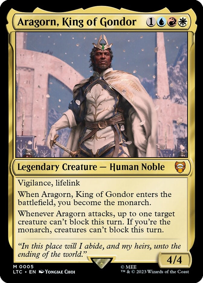 Aragorn, King of Gondor [#0005] (LTC-M-FOIL)
