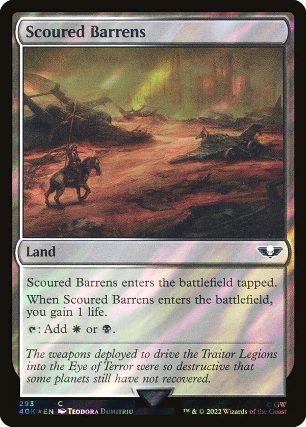 Scoured Barrens [#293 Surge Foil] (40K-C-FOIL)