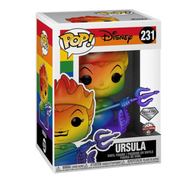 POP Figure: Disney #0231 - Ursula (Rainbow | Pride) (Diamond Glitter)