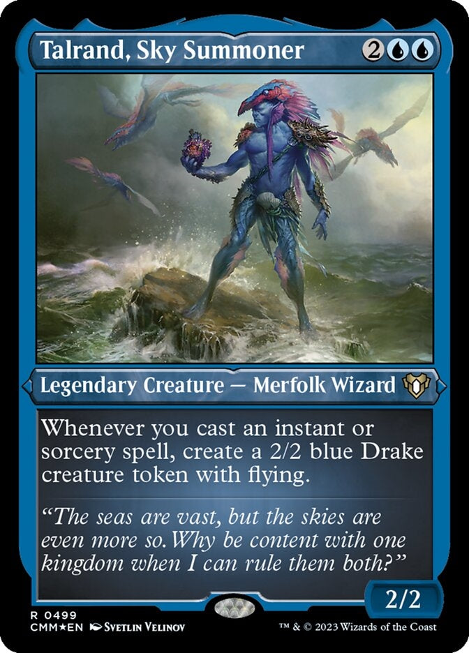 Talrand, Sky Summoner [#0499 Etched Foil] (CMM-R)