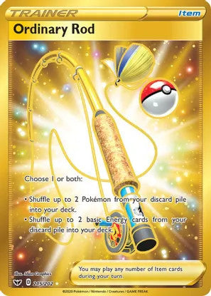 Ordinary Rod (Secret) - 215/202 (SWSH01) Secret Rare - Near Mint Holofoil