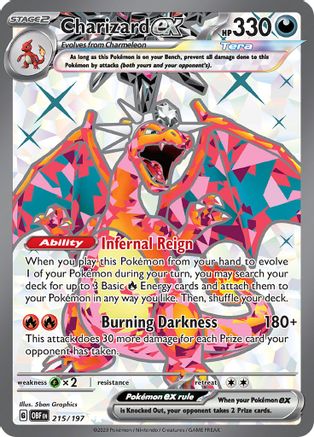 ultra charizard gx pokemon card Charizard ex - 215/197 (OBF) Ultra Rare