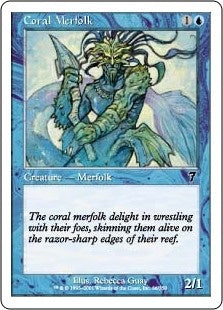 Coral Merfolk (7ED-C)