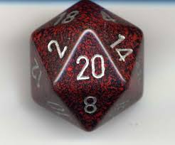 CHXXS2005: Speckled - 34mm D20 Silver Volcano