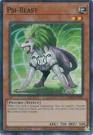 Psi-Beast (MAZE-EN040) Super Rare - Near Mint 1st Edition