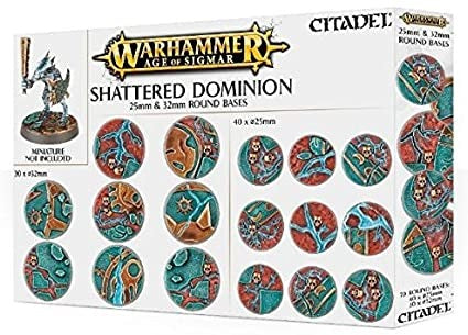 Citadel Hobby: Bases - Age of Sigmar: Shattered Dominion - 25mm & 32mm Round (40 & 30)